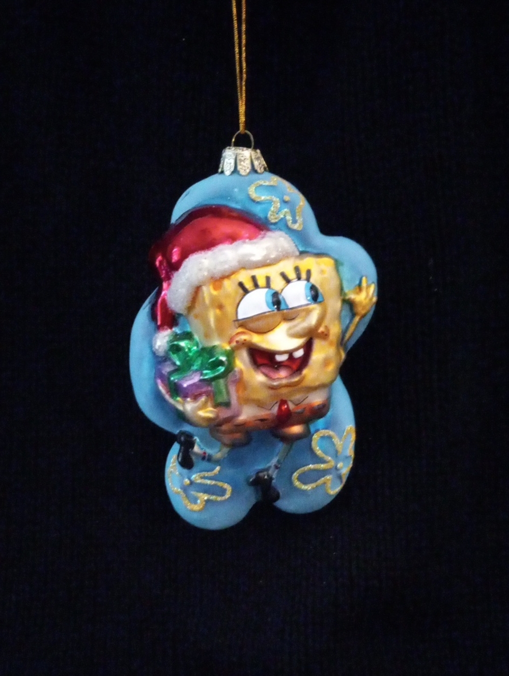 Nickelodeon Spongebob Squarepants Glass Holiday Ornament